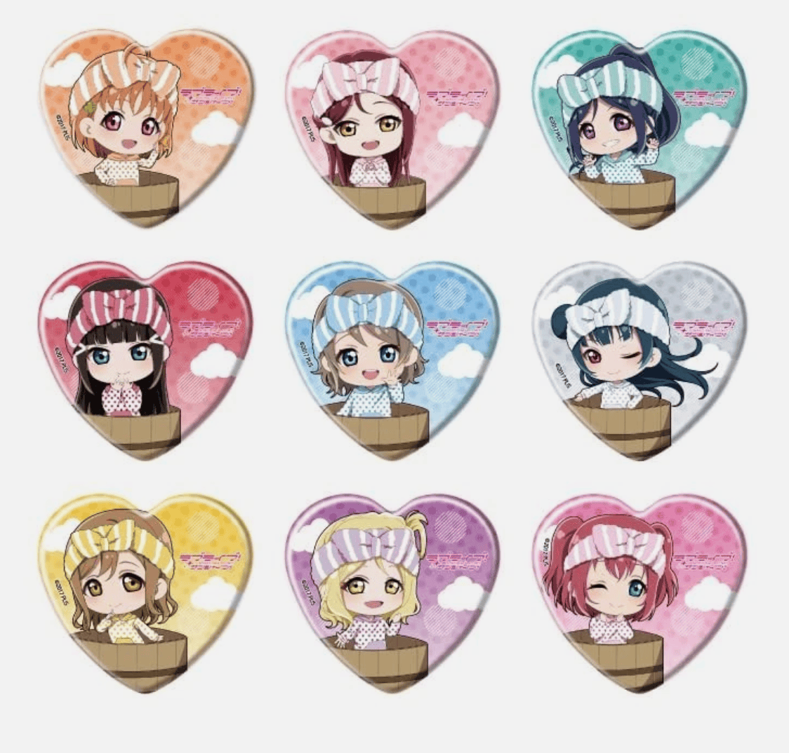 March Monster Love Live! Sunshine!! - Bathhouse Heart Can Badge Surprise Kawaii Gifts 4573689819431