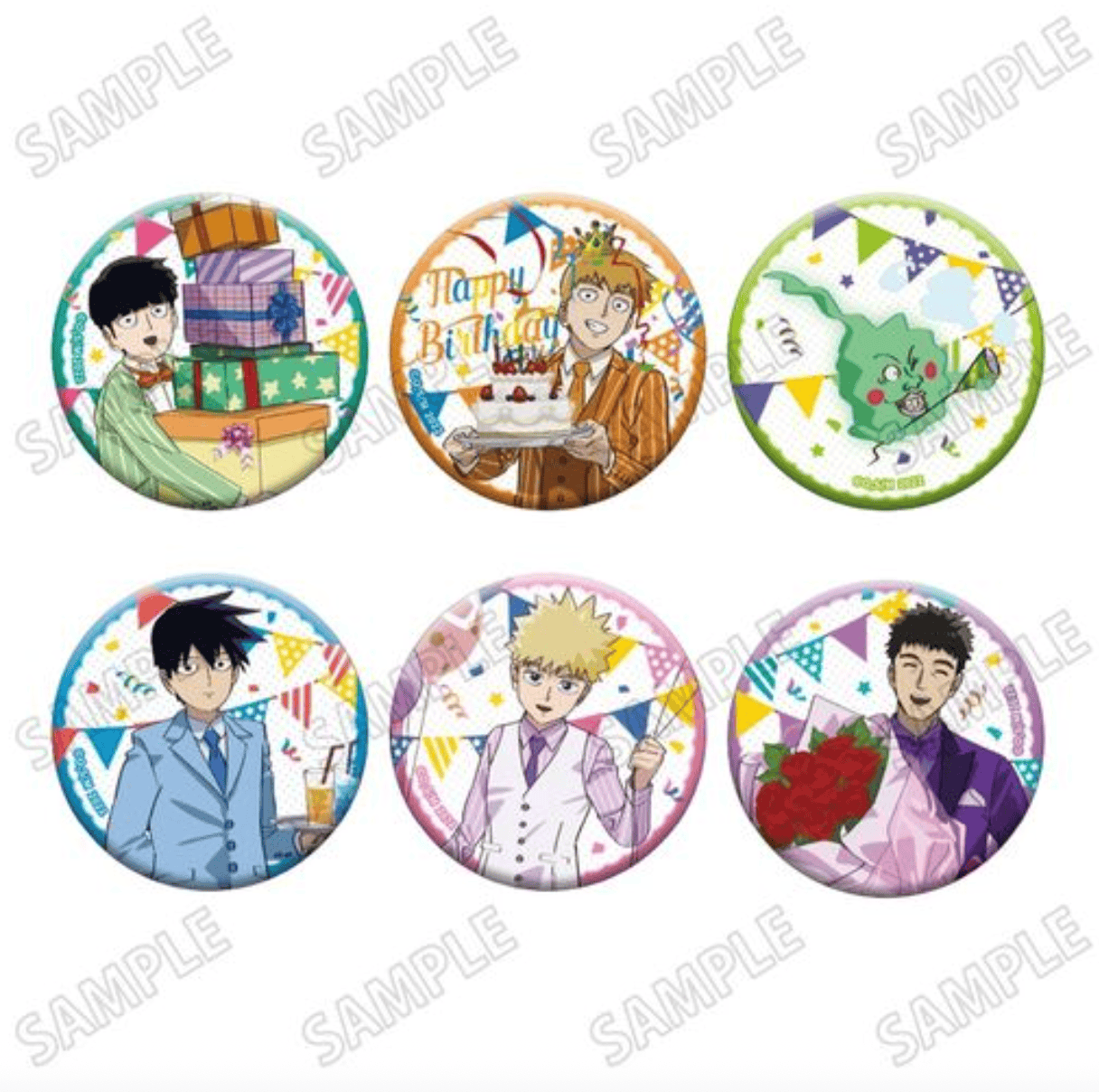 March Monster Mob Psycho 100 III - Reigen Birthday Party Can Badge Surprise Kawaii Gifts 4582777529817