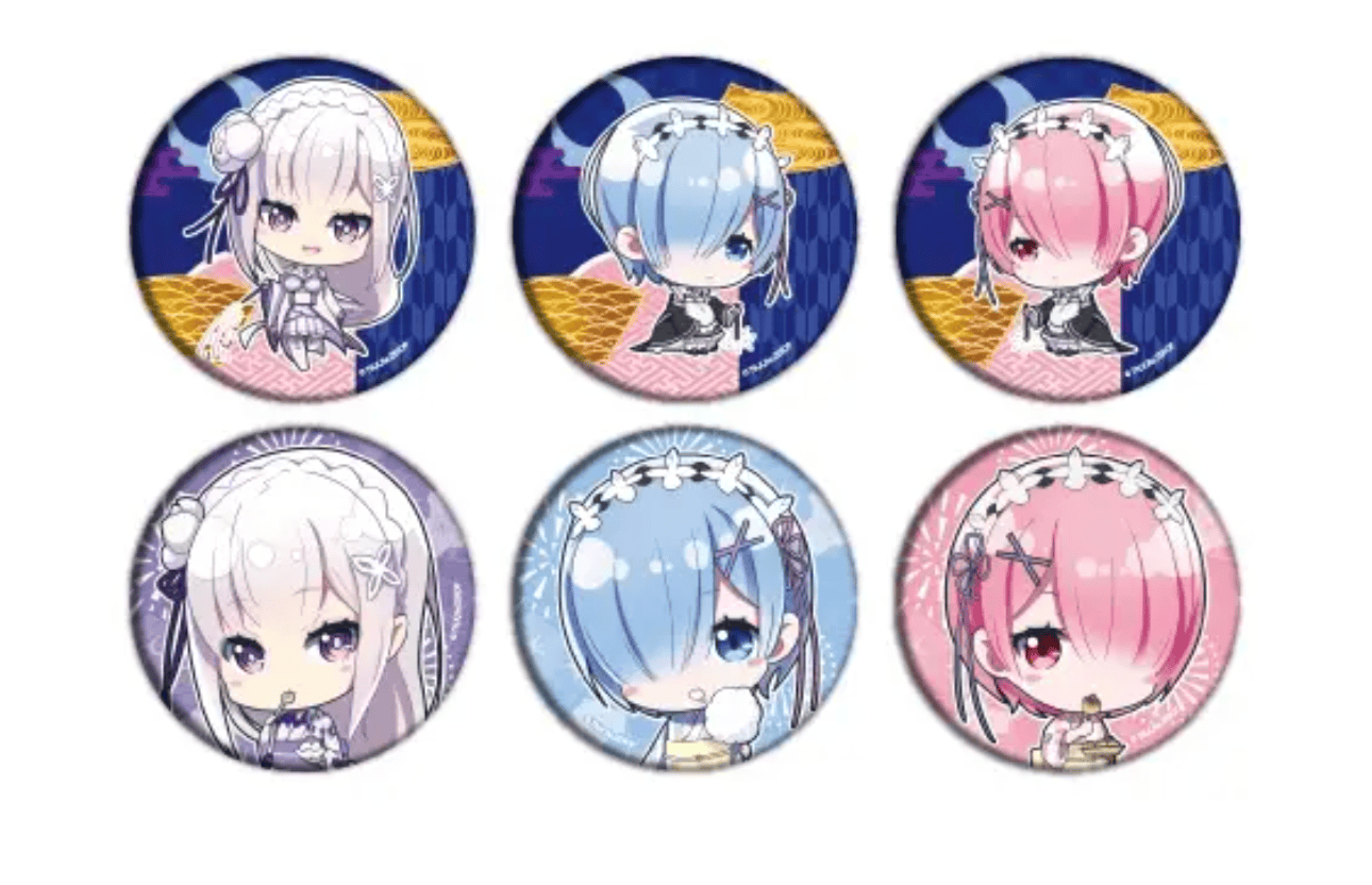 March Monster Re: Zero - Summer Chibi Can Badge 02 Surprise Kawaii Gifts 4589838157057