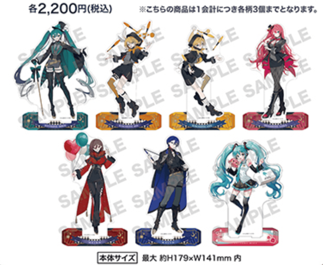 March Monster Hatsune Miku Enjoy Osaka 2024 Acrylic Stand Kawaii Gifts 4550451260127
