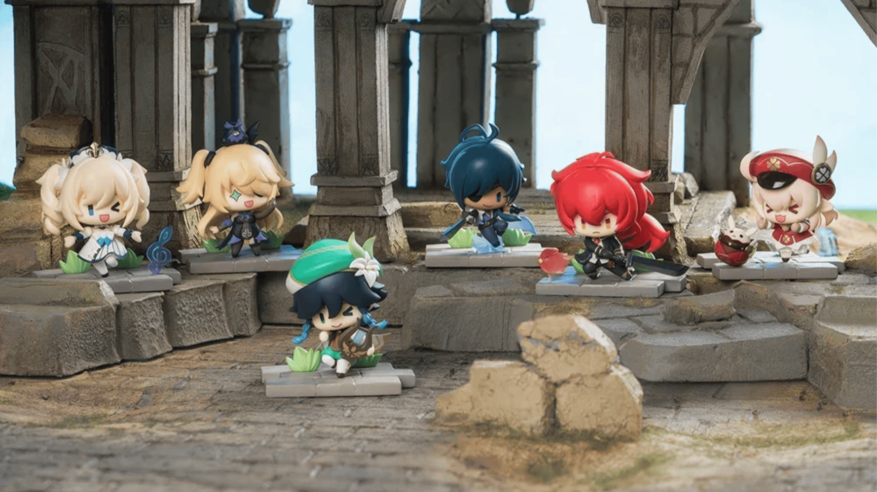 March Monster miHoYo Genshin Impact Battlefield Valor Battle Stance Mystery Figure Mondstadt Edition Blind Box (Copy) Kawaii Gifts