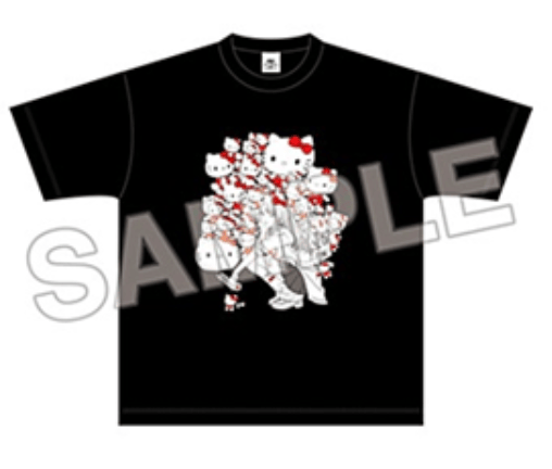 Milestone JUNJI ITO X Sanrio Characters - Rugged T-Shirt XL Hello Kitty x Gyaru Tomie XL Kawaii Gifts