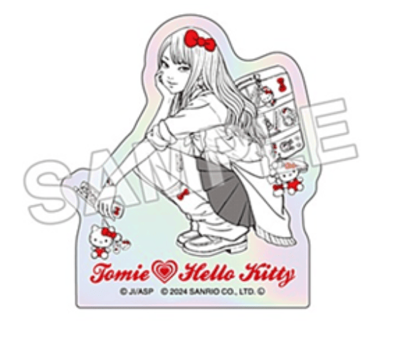 Milestone JUNJI ITO X Sanrio Characters - Aurora Sticker Hello Kitty X Gyaru Tomie Kawaii Gifts