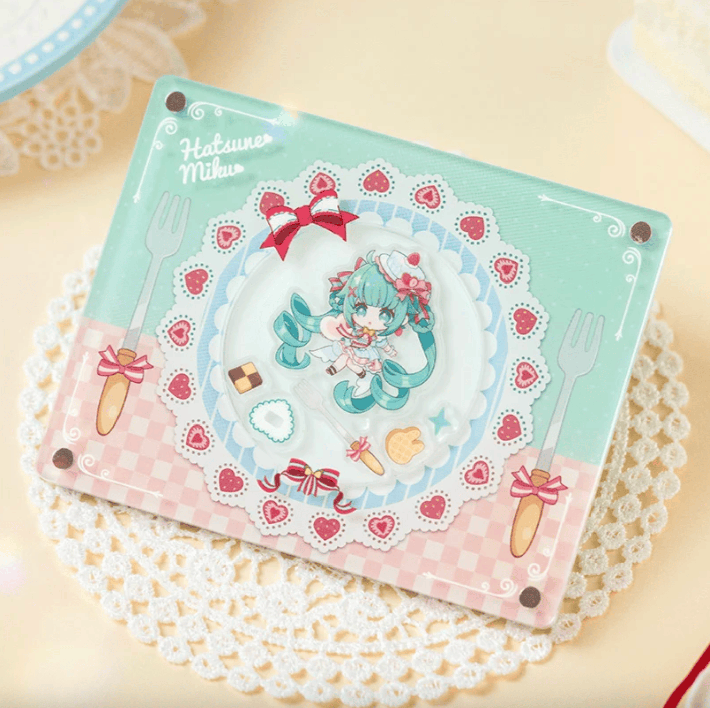 moeyu Hatsune Miku Sweet Interwoven Acrylic Keychain Shaker Kawaii Gifts 6975886077177