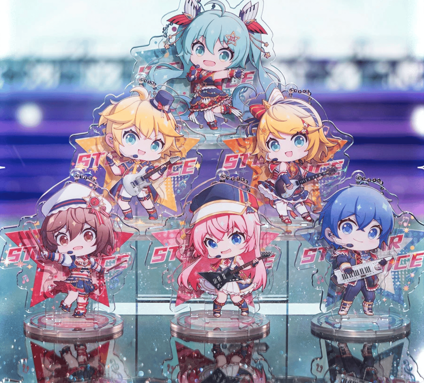 moeyu Hatsune Miku Voice of Starlight Chibi Acrylic Stand Surprise Kawaii Gifts 6978216234004