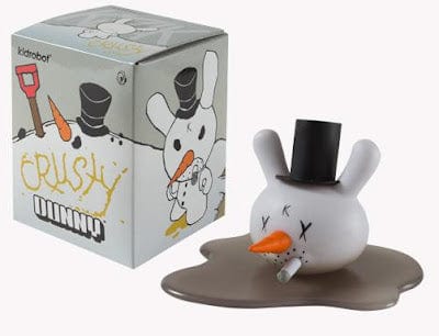 NECA Kidrobot Crusty the Snowman 3" Dunny by Frank Kozik Holiday Surprise Box (2011) Kawaii Gifts