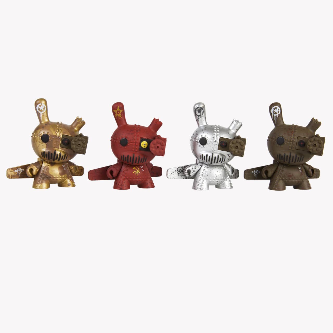 NECA Art of War Dunny DrilOne Gold Camo Tank Destroyer CASE EXCLUSIVE 3" Figure Kawaii Gifts 8839751377885