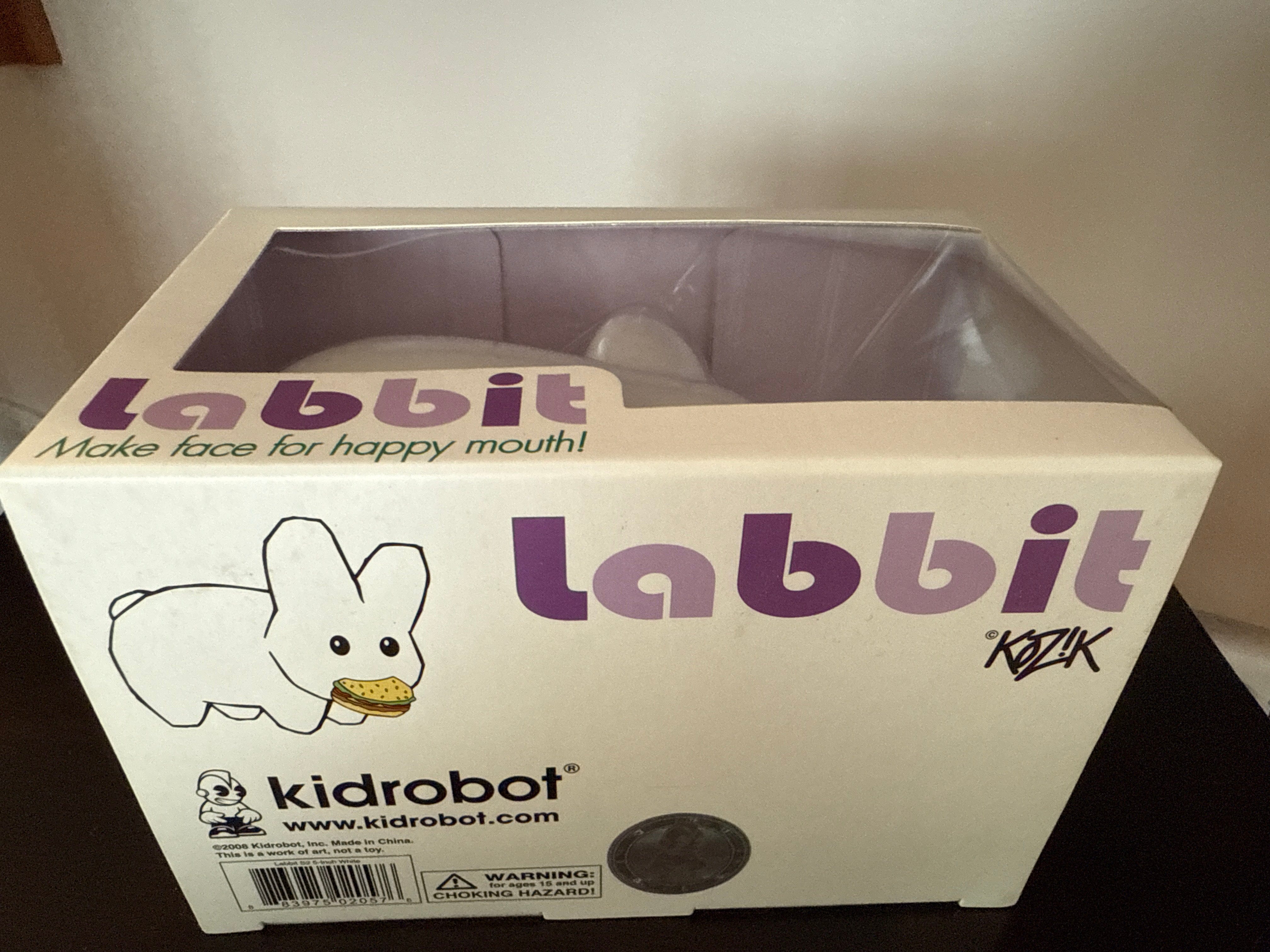 NECA Kidrobot Frank Kozik Labbit S2 Popsicle & Bone 5" Vinyl Figure Kawaii Gifts 883975020576