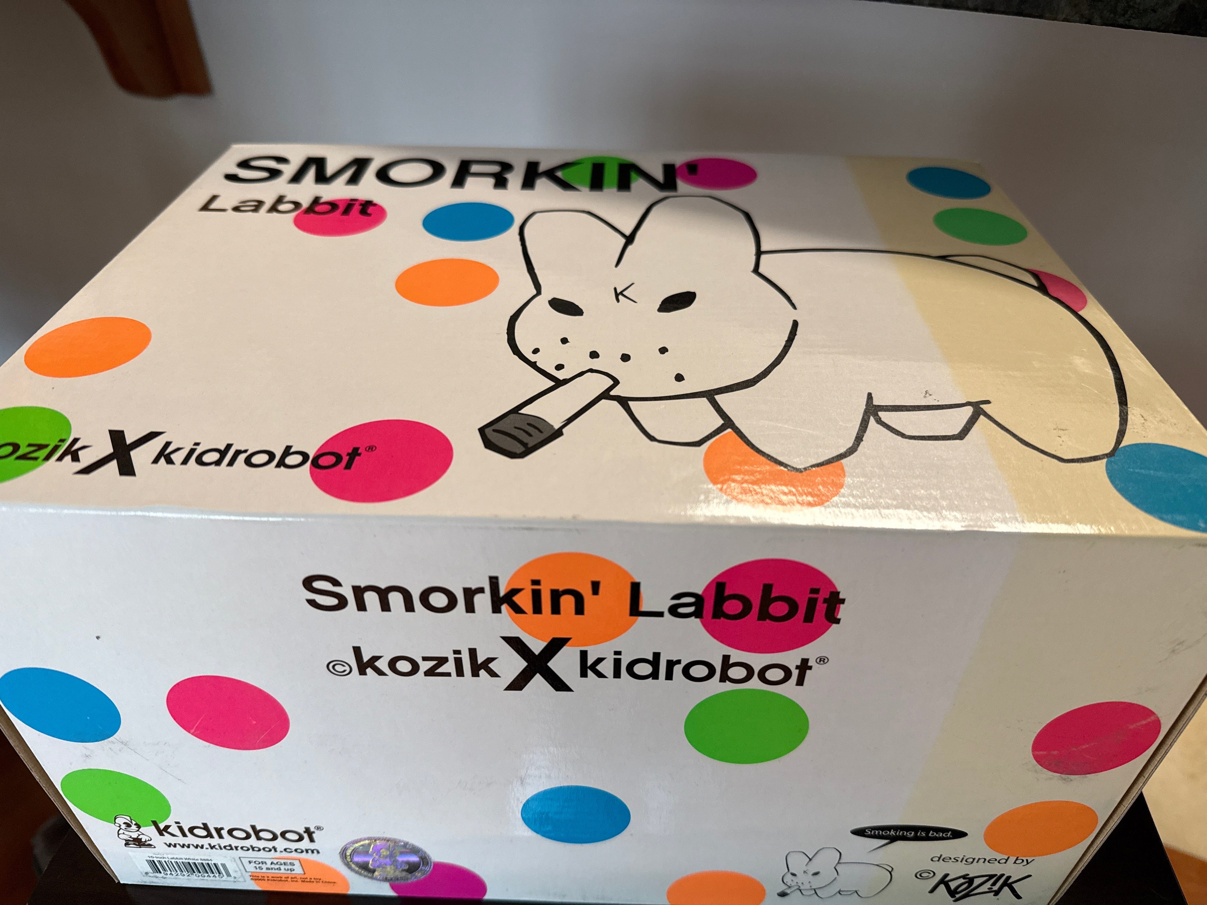 NECA Kidrobot Frank Kozik White Labbit 10" Vinyl Figure Kawaii Gifts 894292004453
