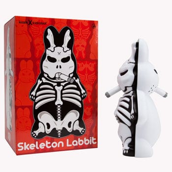 NECA Skeleton Labbit "Frightmare" Edition 10-inch White by Frank Kozik. Limited Edition of 666. Kawaii Gifts 883975110840