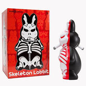 NECA Skeleton Labbit "There's Something Under the Bed" Edition 10-inch Black/RED By Frank Kozik. Limited to 666 Pieces. Kawaii Gifts 883975110857