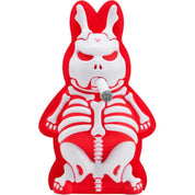 NECA Skeleton Labbit "There's Something Under the Bed" Edition 10-inch Black/RED By Frank Kozik. Limited to 666 Pieces. Kawaii Gifts 883975110857