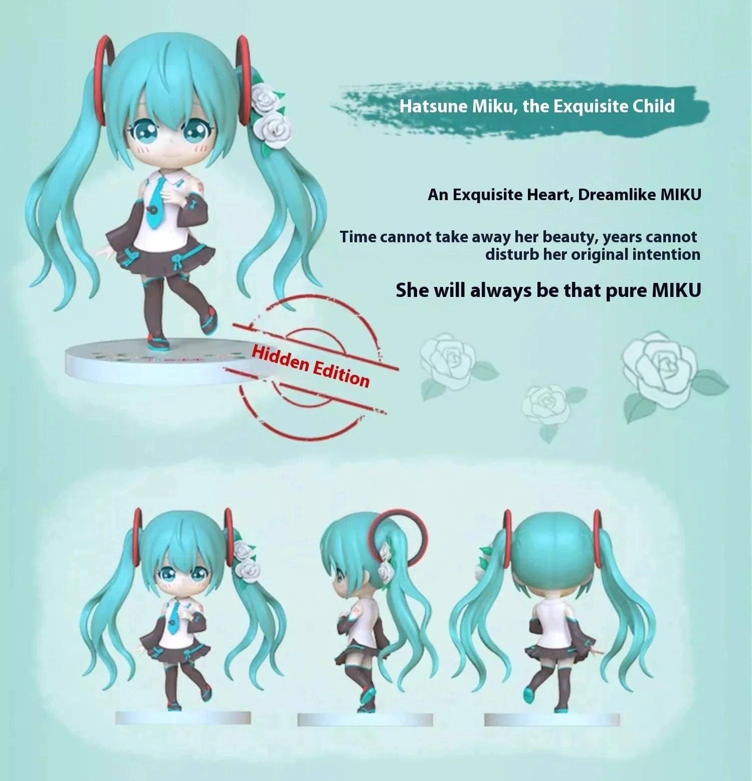 New Jorry Hatsune Miku Qu Yunshang 4" Surprise Figure Blind Box Kawaii Gifts 6943257129183