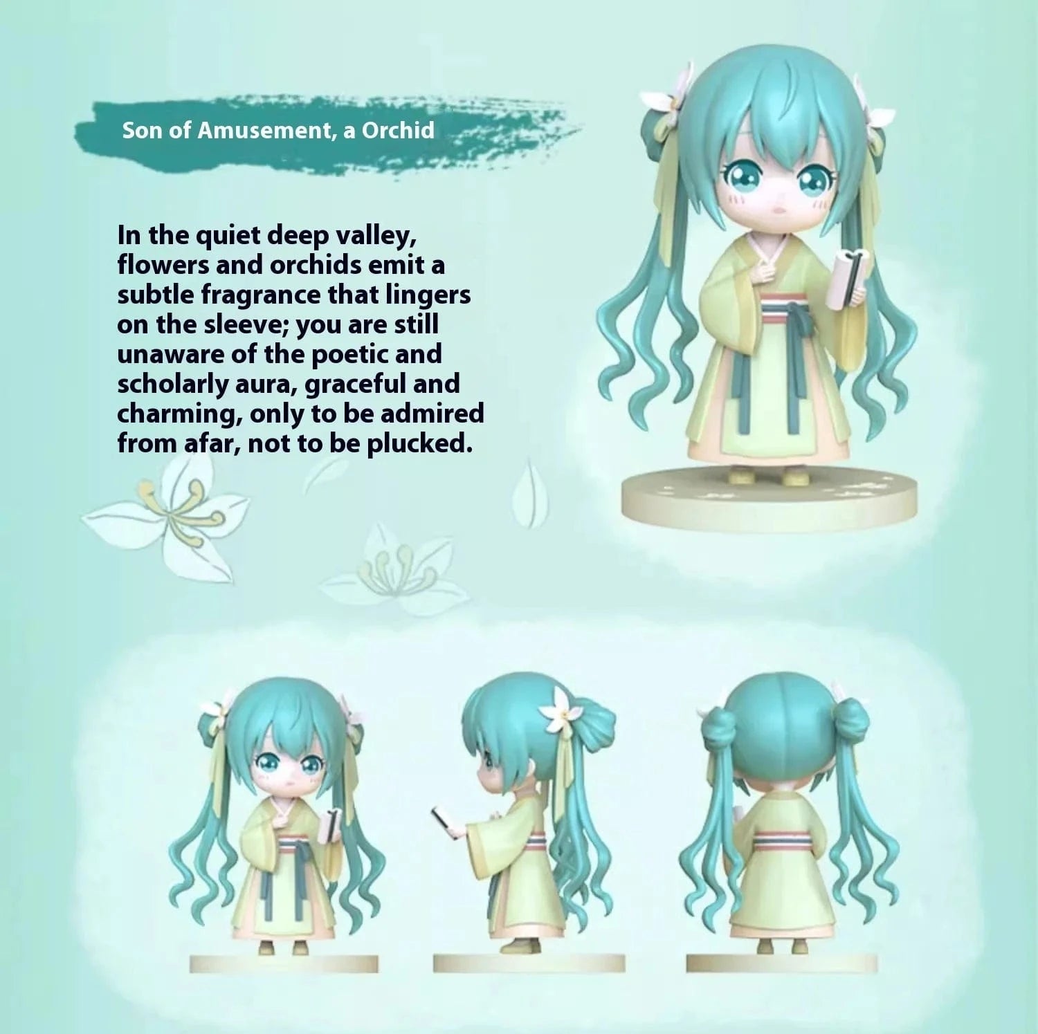 New Jorry Hatsune Miku Qu Yunshang 4" Surprise Figure Blind Box Kawaii Gifts 6943257129183