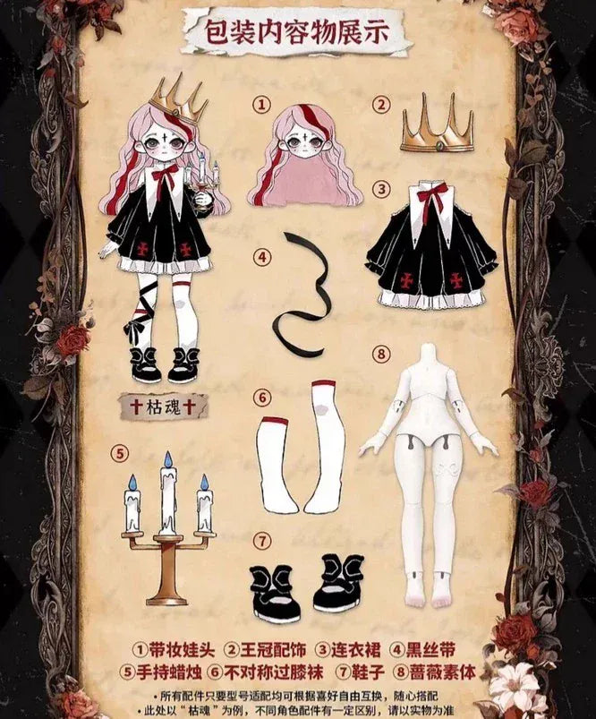 New Jorry Nyssa Strange Nightmare Surprise BJD 1/12 Ball Joint Doll Blind Box Kawaii Gifts 6976996860174