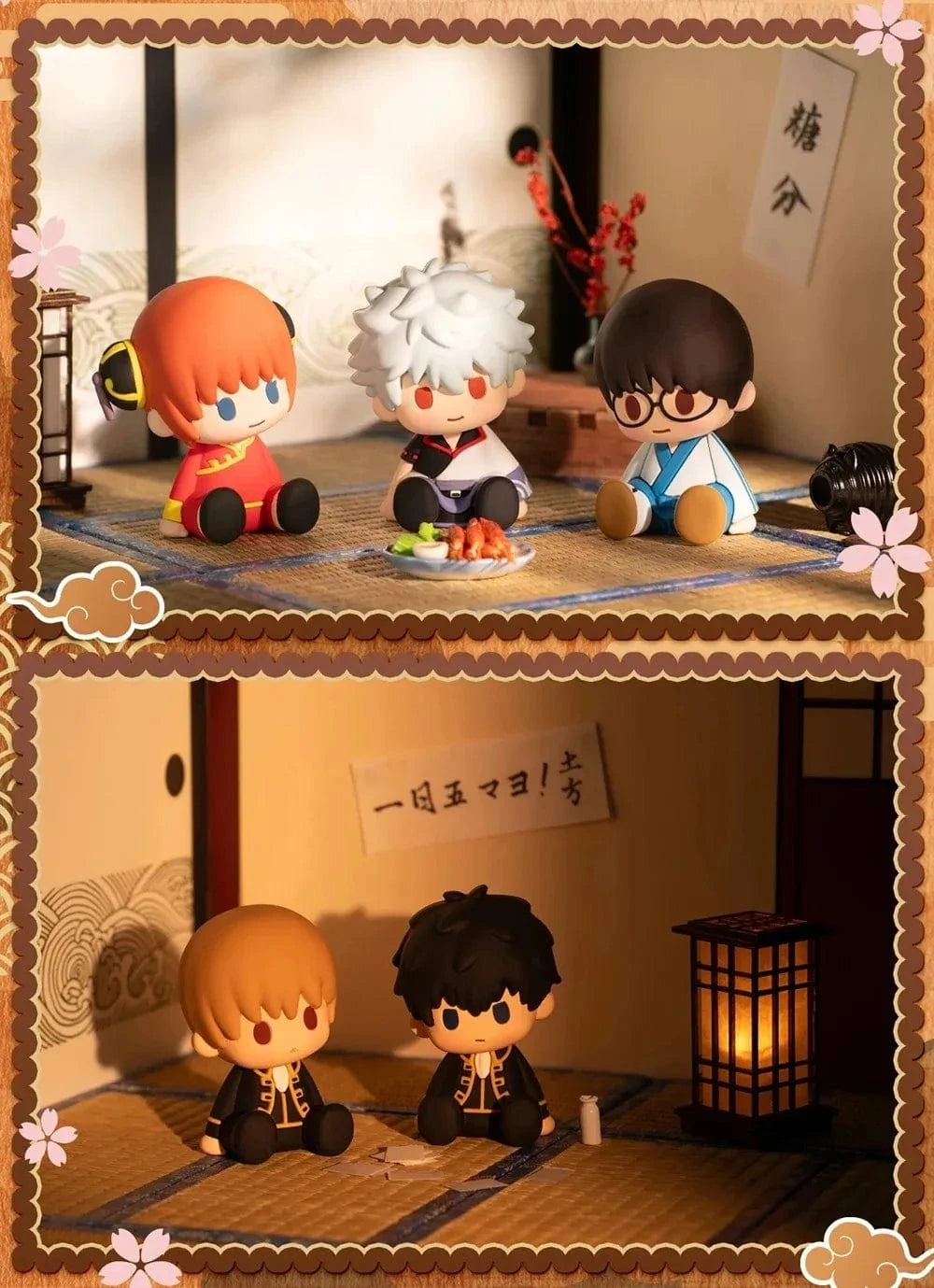 New Jorry Potepotte-R Gintama Soft PVC 3" Sitting Figure Blind Box Kawaii Gifts