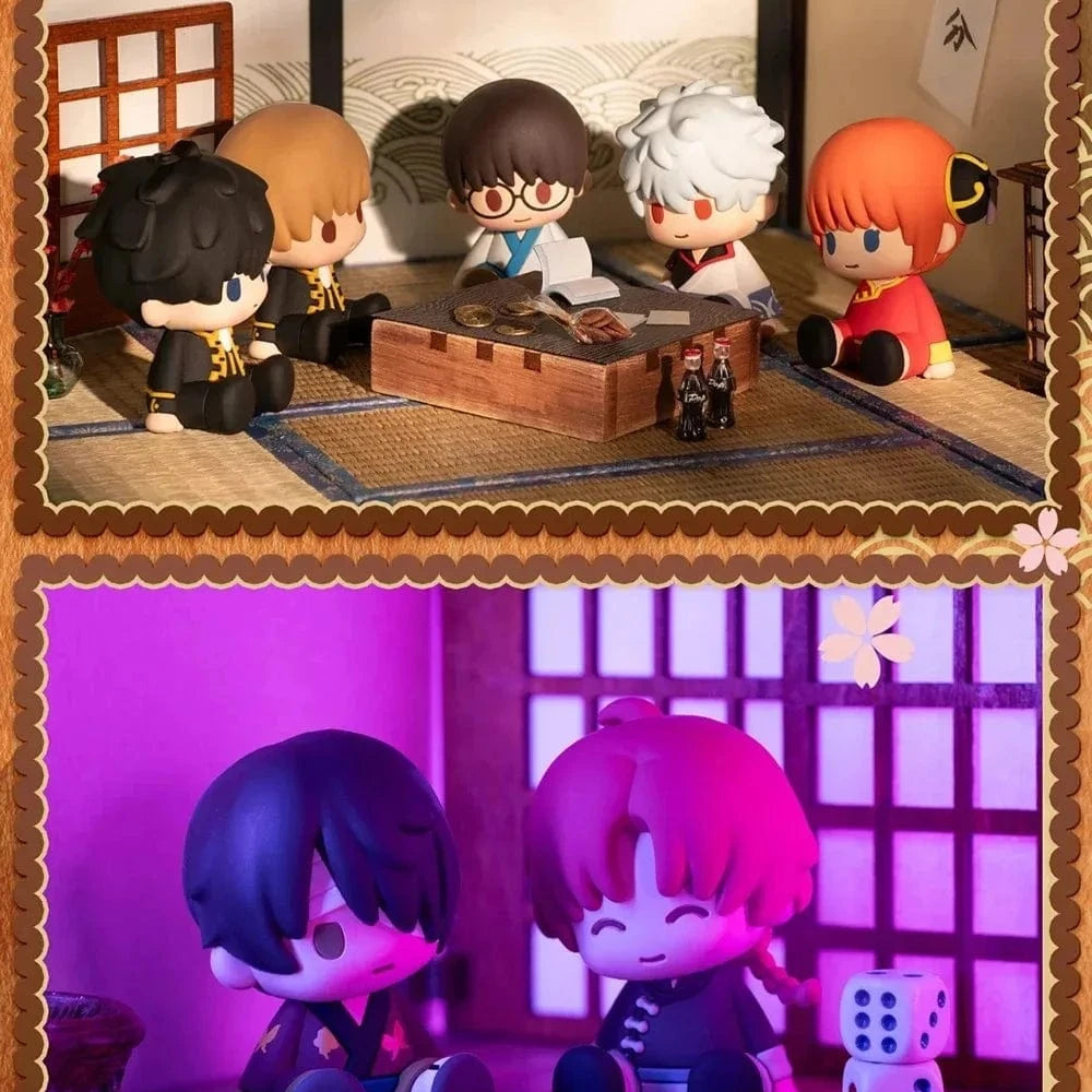New Jorry Potepotte-R Gintama Soft PVC 3" Sitting Figure Blind Box Kawaii Gifts