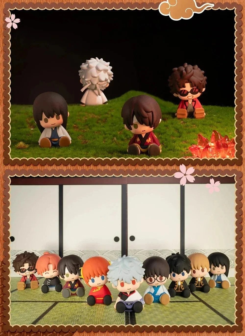 New Jorry Potepotte-R Gintama Soft PVC 3" Sitting Figure Blind Box Kawaii Gifts