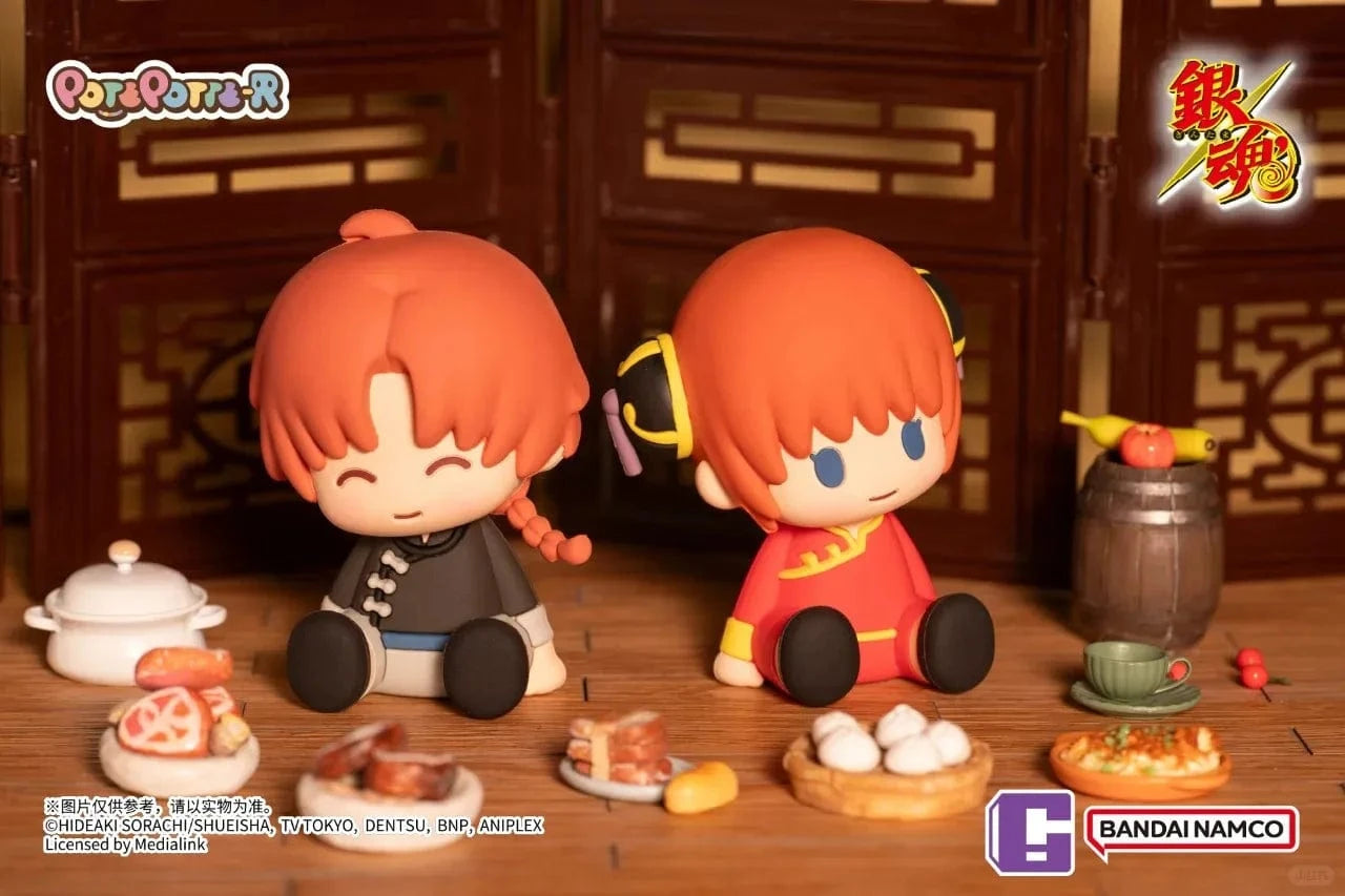 New Jorry Potepotte-R Gintama Soft PVC 3" Sitting Figure Blind Box Kawaii Gifts