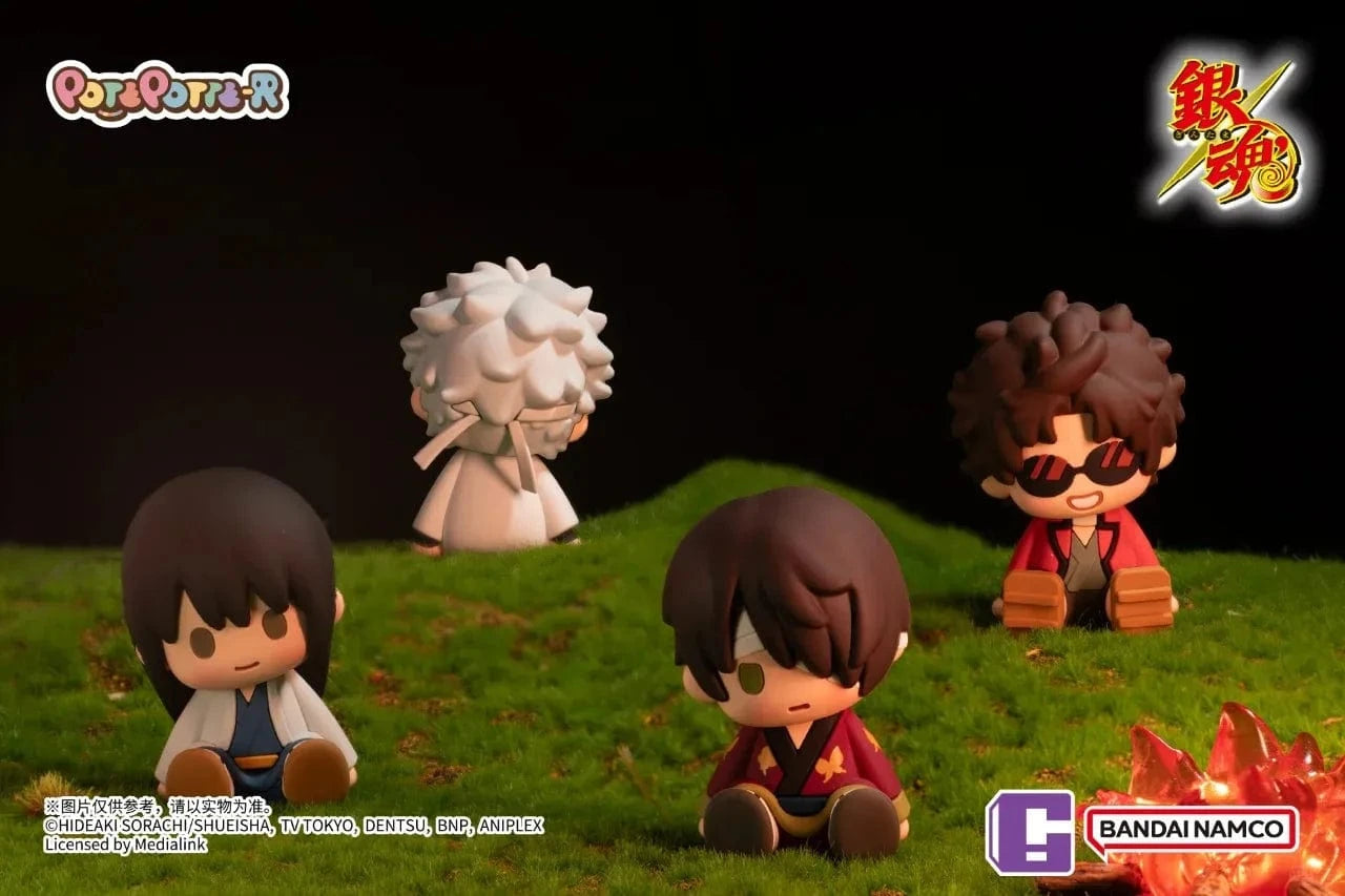 New Jorry Potepotte-R Gintama Soft PVC 3" Sitting Figure Blind Box Kawaii Gifts