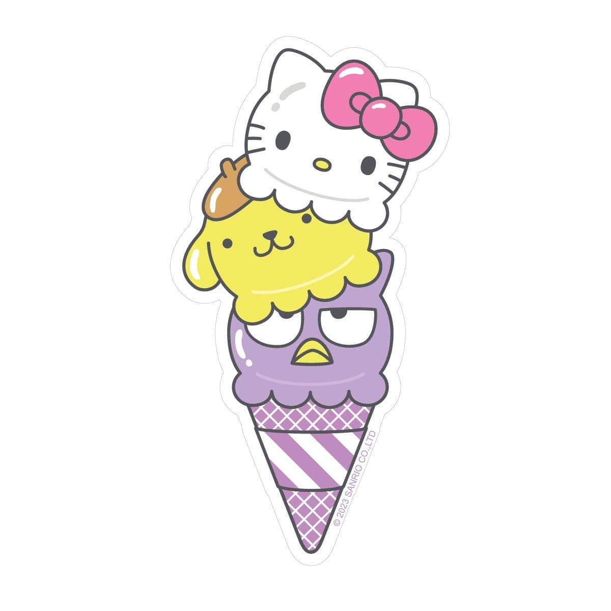 Pipsticks Hello Kitty And Friends Triple Dip Vinyl Sticker Sticker Kawaii Gifts
