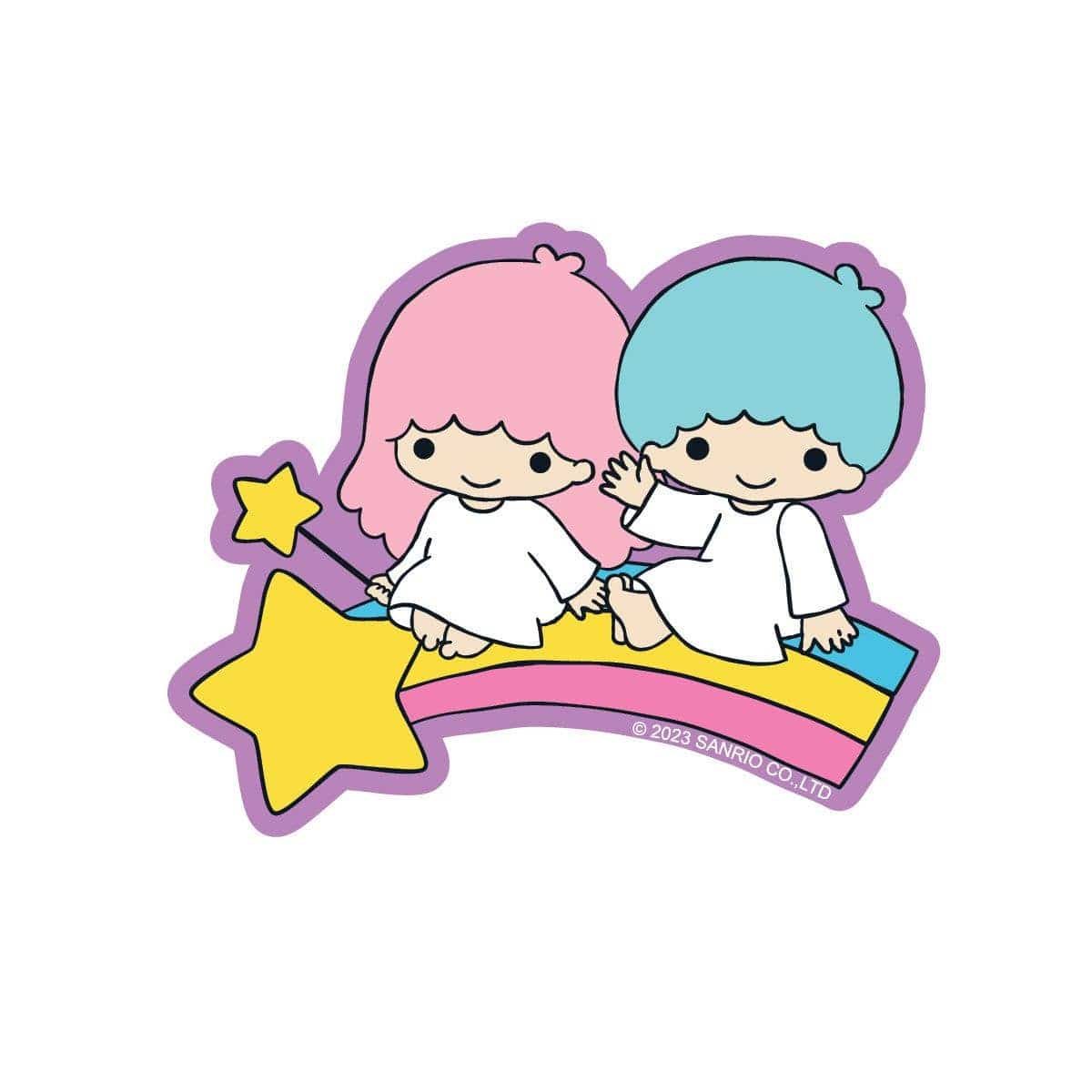 Pipsticks Little Twin Stars Rainbow Ride Vinyl Sticker Kawaii Gifts