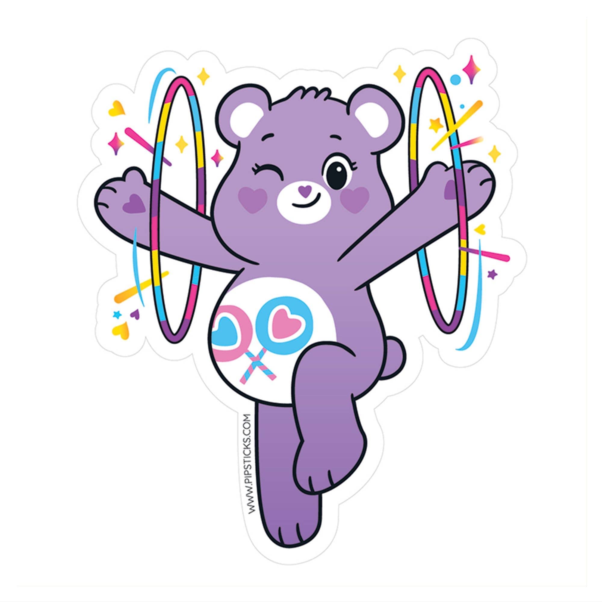 Pipsticks Share Bear Vinyl Sticker Kawaii Gifts 852406949618