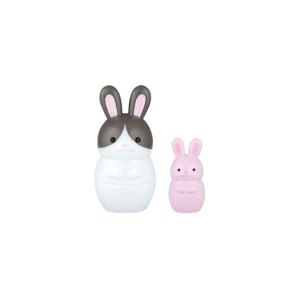 Epoch Japan Rabbit Matryoshka Nesting Doll Mini Figures