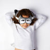 Puckator Ltd Relaxeazzz Hamburger, Red Panda & Racoon Round Plush Travel Pillow & Eye Mask Kawaii Gifts