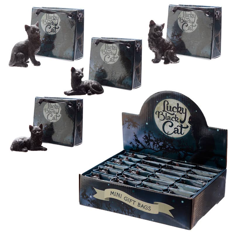 Puckator Ltd Surprise Lucky Black Cat in a Mini Gift Bag Kawaii Gifts 5055071750854