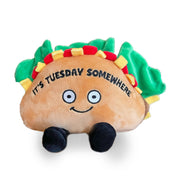 Punchkins "It's Tuesday Somewhere" Plush Taco Kawaii Gifts 850042202432