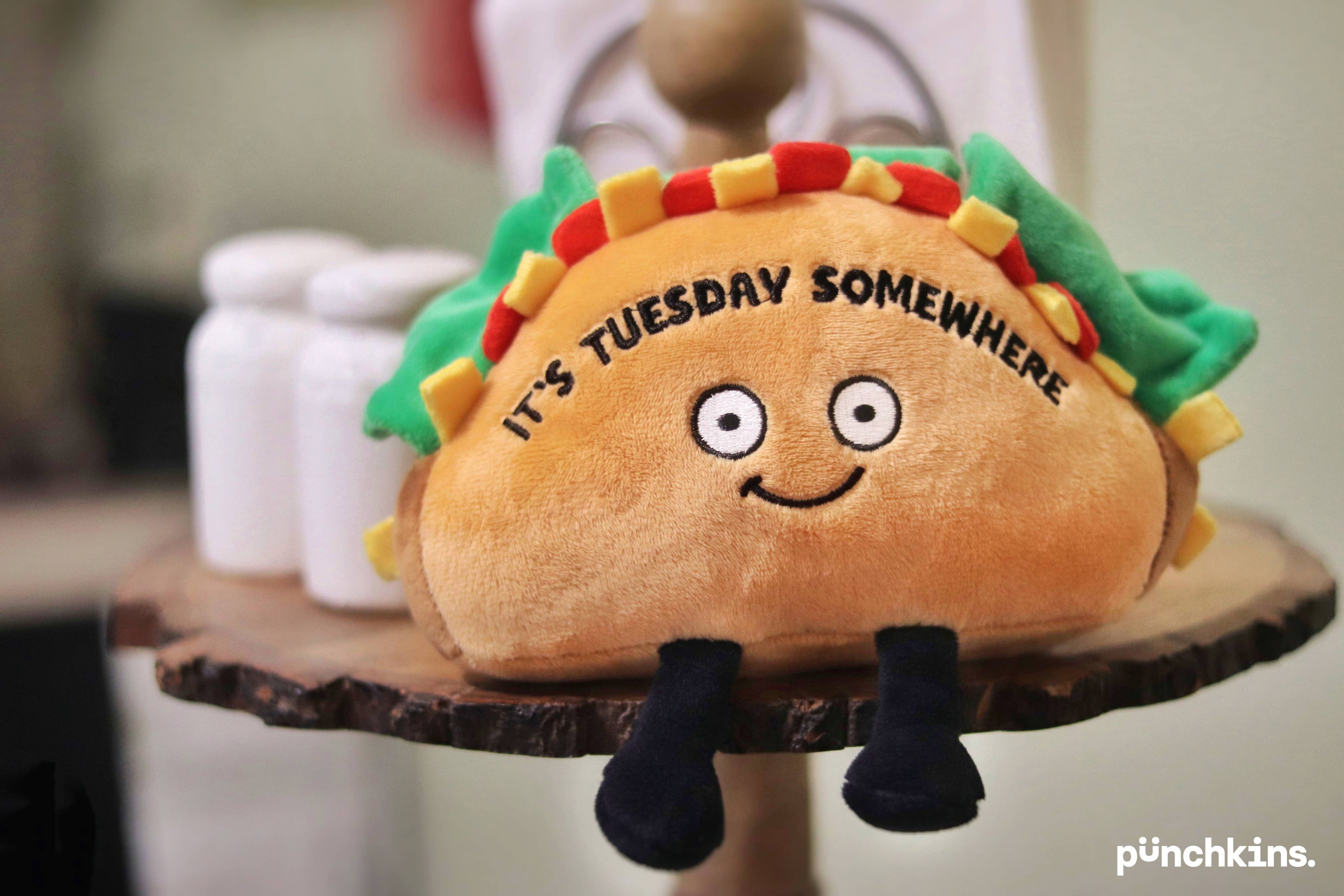 Punchkins "It's Tuesday Somewhere" Plush Taco Kawaii Gifts 850042202432