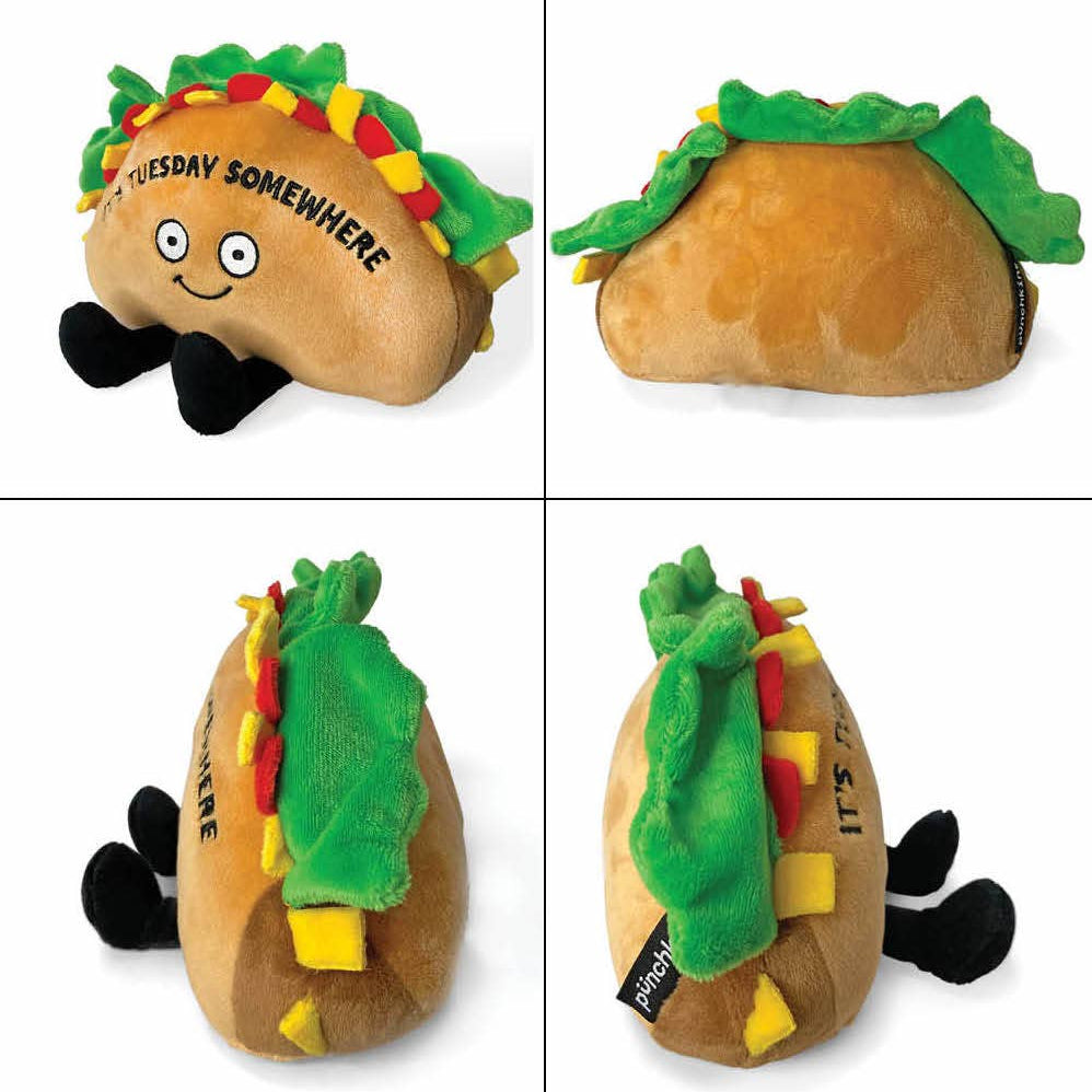 Punchkins "It's Tuesday Somewhere" Plush Taco Kawaii Gifts 850042202432