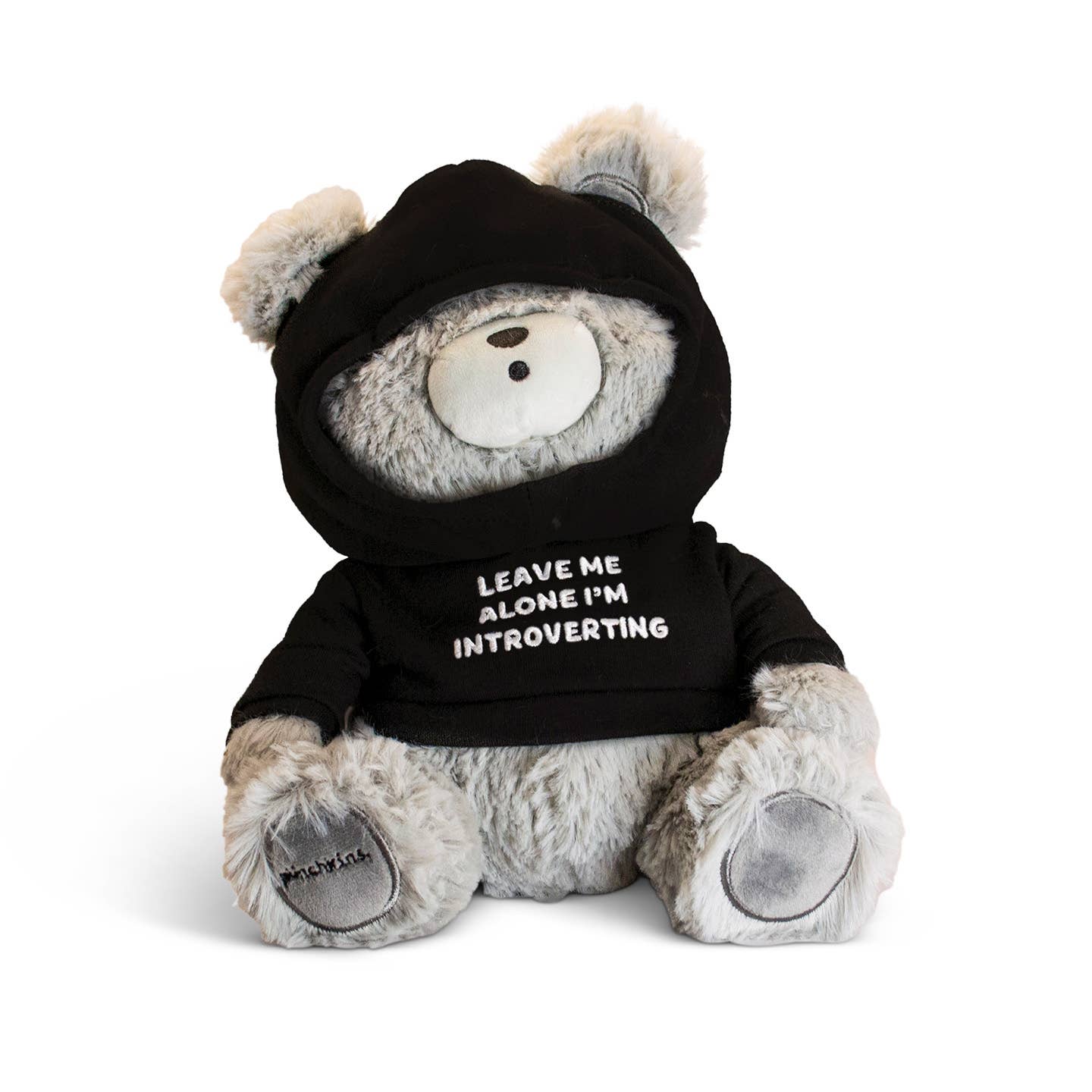 Punchkins "Leave Me Alone, I'm Introverting" Teddy Bear Plushie, Gift Kawaii Gifts 850042202722