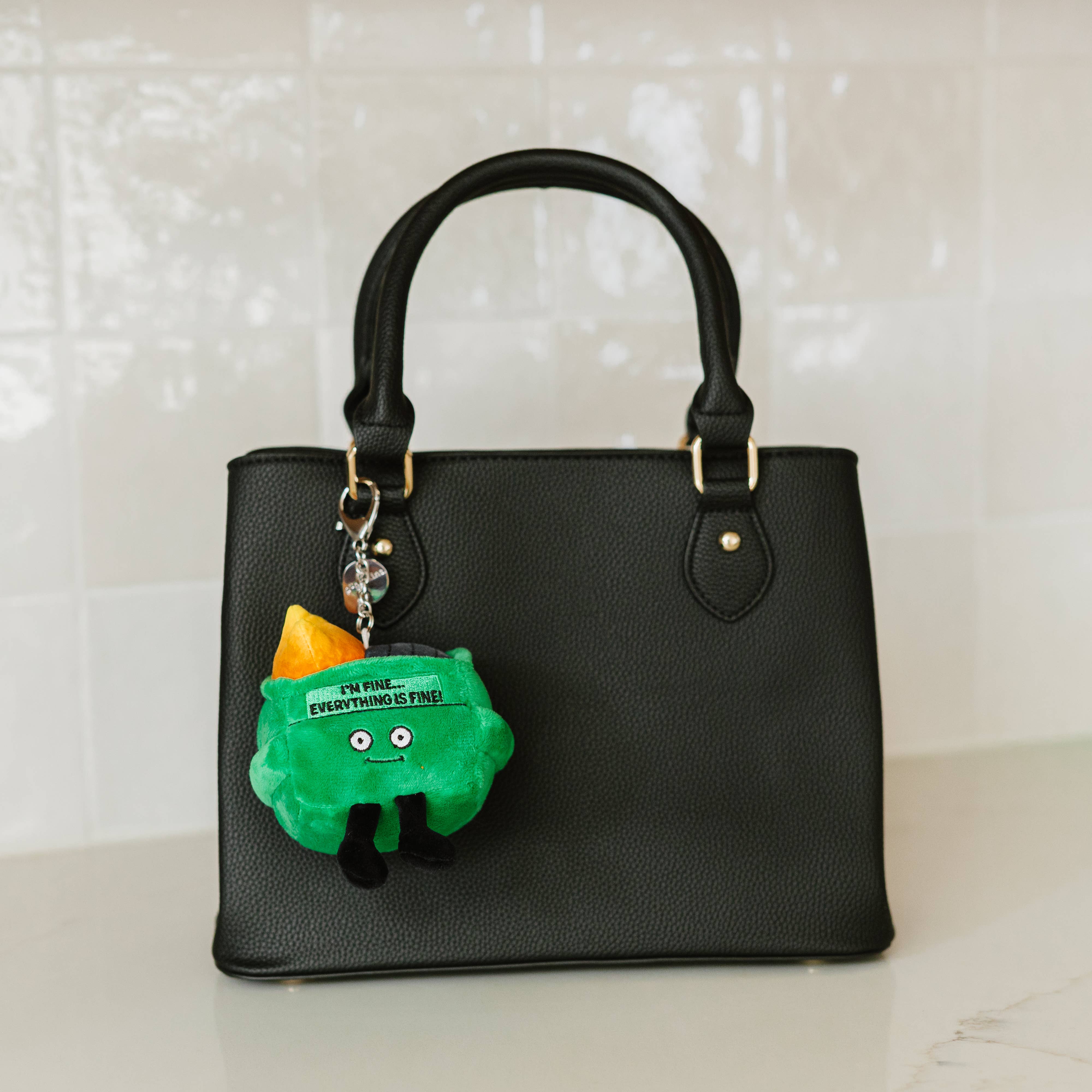 Dumpster Fire Plush Bag Charm Dumpster Fire Plush Bag Charm