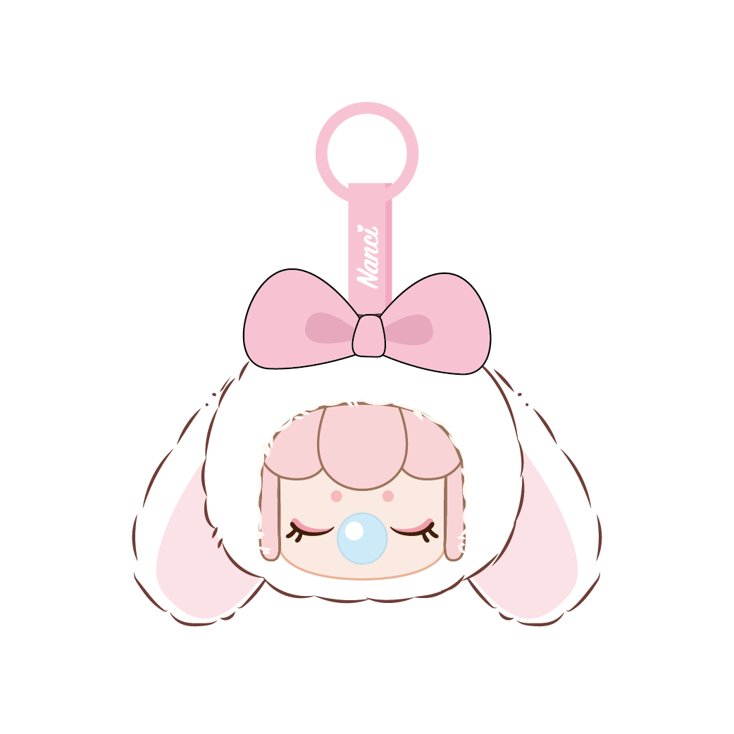 Robotime Nanci Plush Pendant Bag Charms: Bear, Bunny, Kitty Bunny Kawaii Gifts