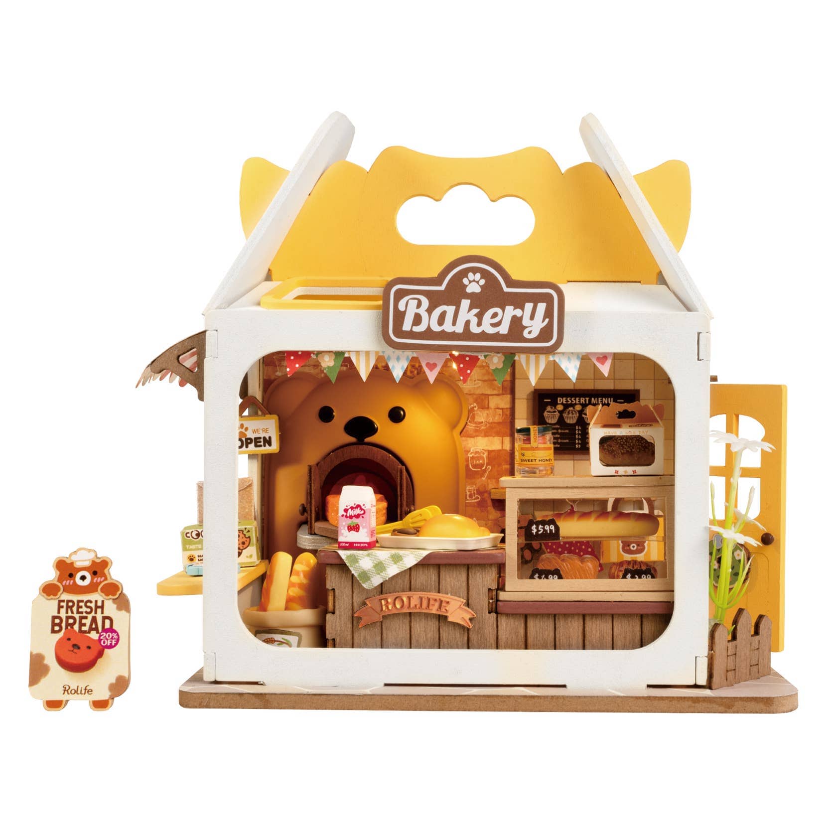 Robotime Teddy's Breadbox ROBOTIME Rolife DIY Miniature House Kawaii Gifts 6946785119664