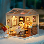 Robotime DW011 Rolife Sweet Sips Tea DIY Plastic Miniature House Kawaii Gifts