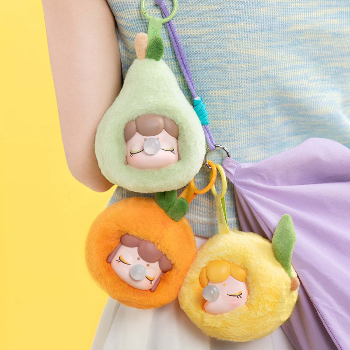 Robotime Nanci's Fruit Mood Surprise 4.5" Plush Bag Charm Blind Box Kawaii Gifts
