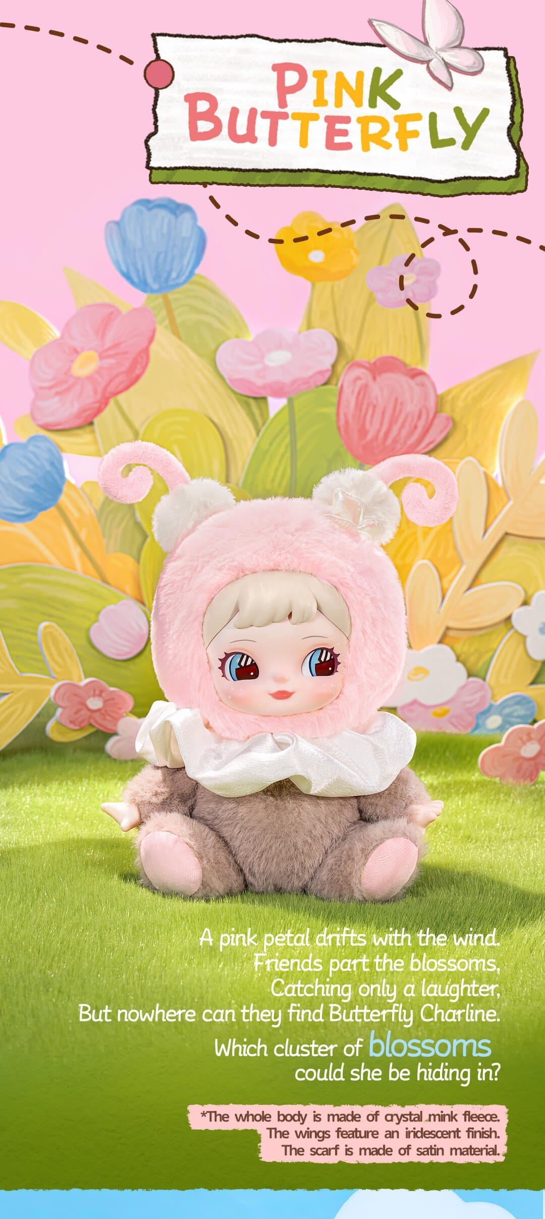 Robotime Rolife Charline Forest Hide & Seek Surprise 6.5" Plush Bag Charm Blind Box Kawaii Gifts