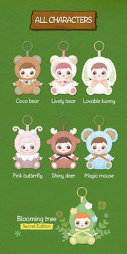 Robotime Rolife Charline Forest Hide & Seek Surprise 6.5" Plush Bag Charm Blind Box Kawaii Gifts