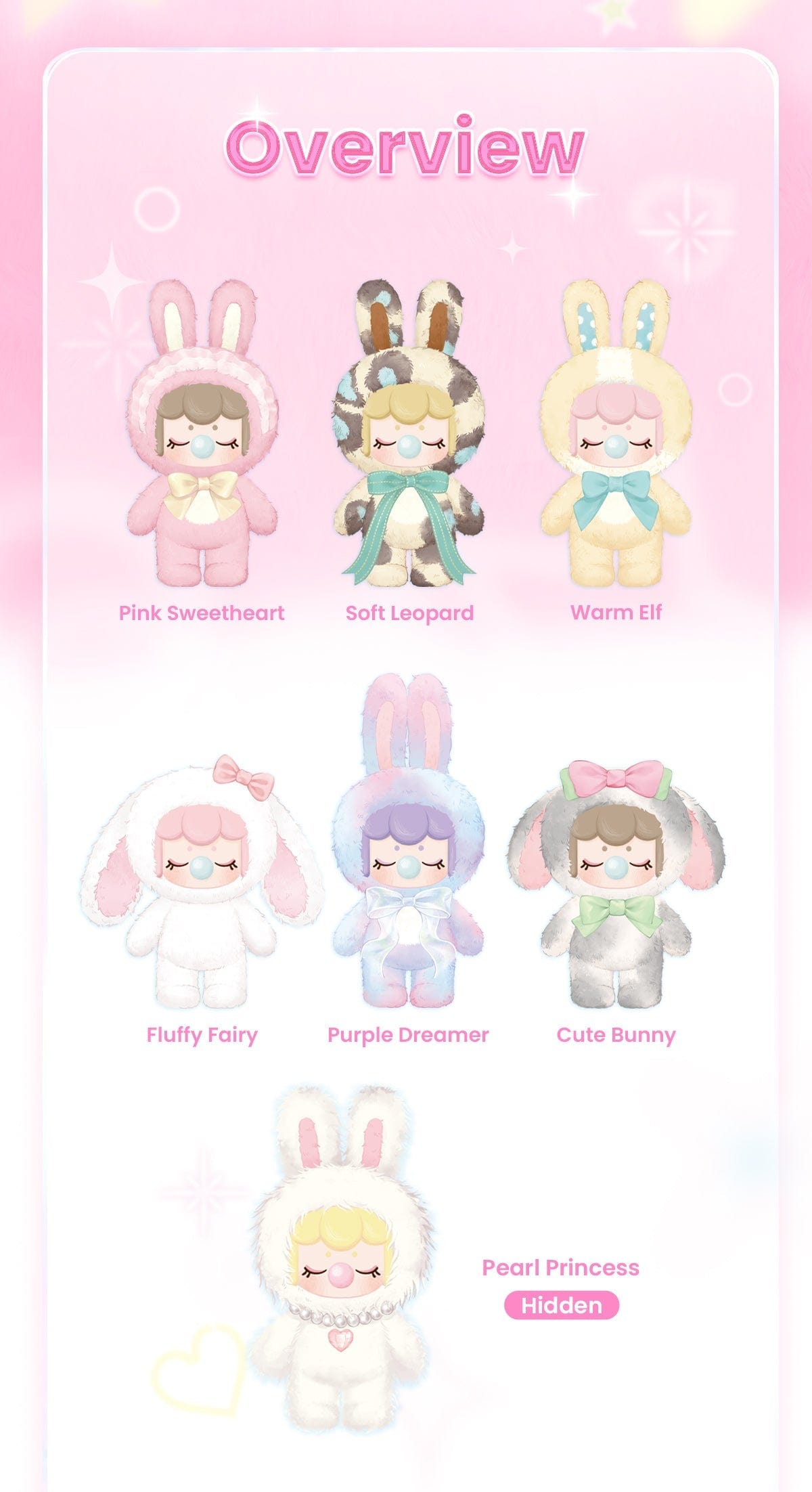 Robotime Rolife Nanci Shinning Bunny Posable 10" Plushie Surprise Box Kawaii Gifts