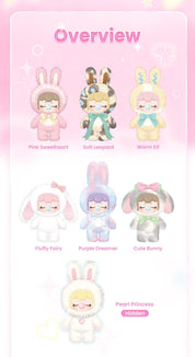 Robotime Rolife Nanci Shinning Bunny Posable 10" Plushie Surprise Box Kawaii Gifts