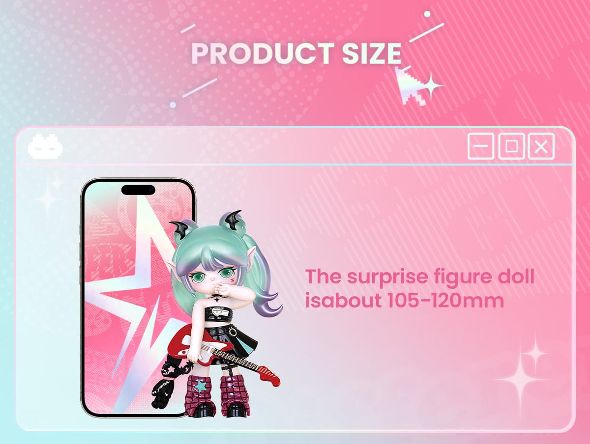 Robotime Suri Colorful Girls 4" Figure Rolife Blind Box Kawaii Gifts