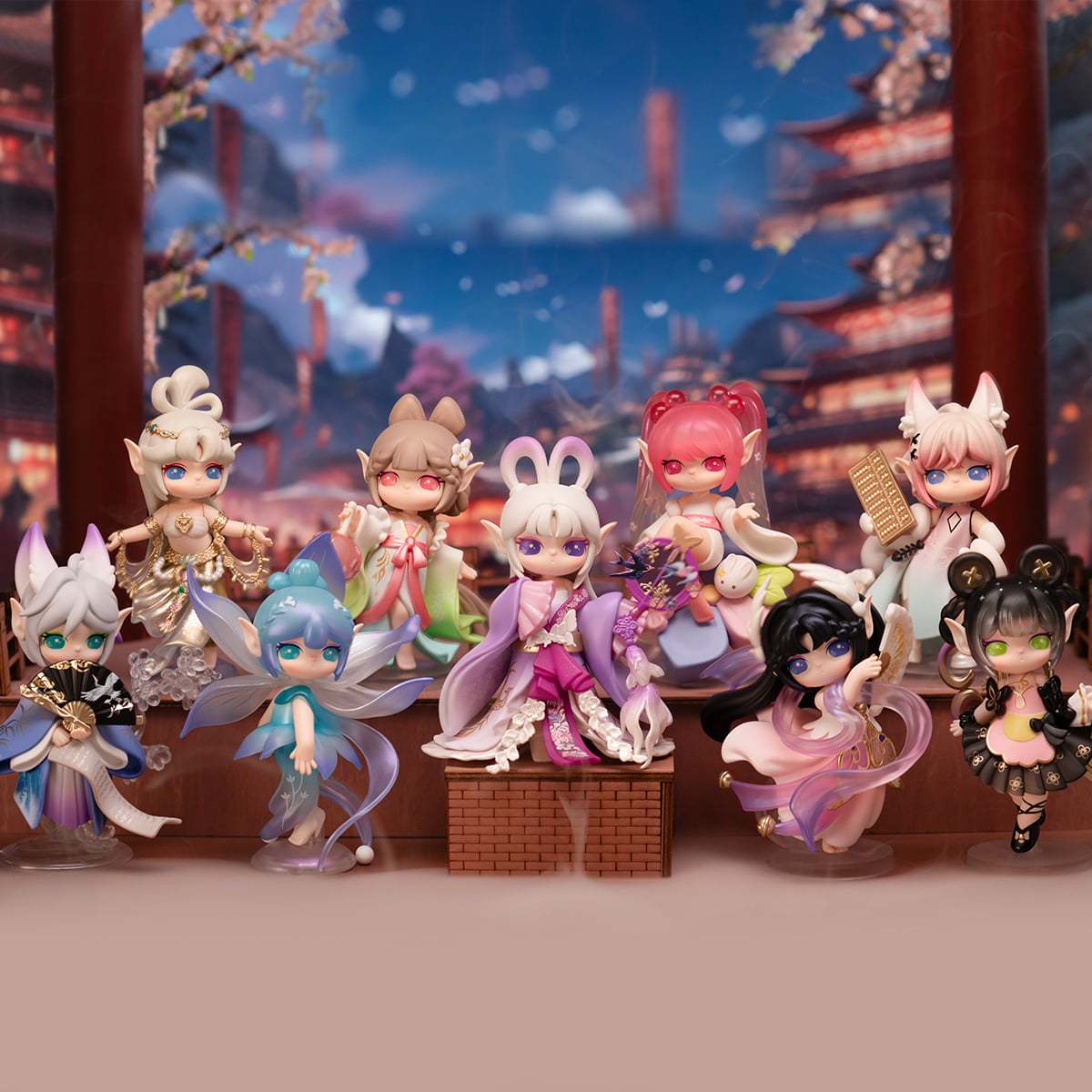 Robotime Suri's Lingfeng Town 4" Figure Rolife Blind Box Kawaii Gifts