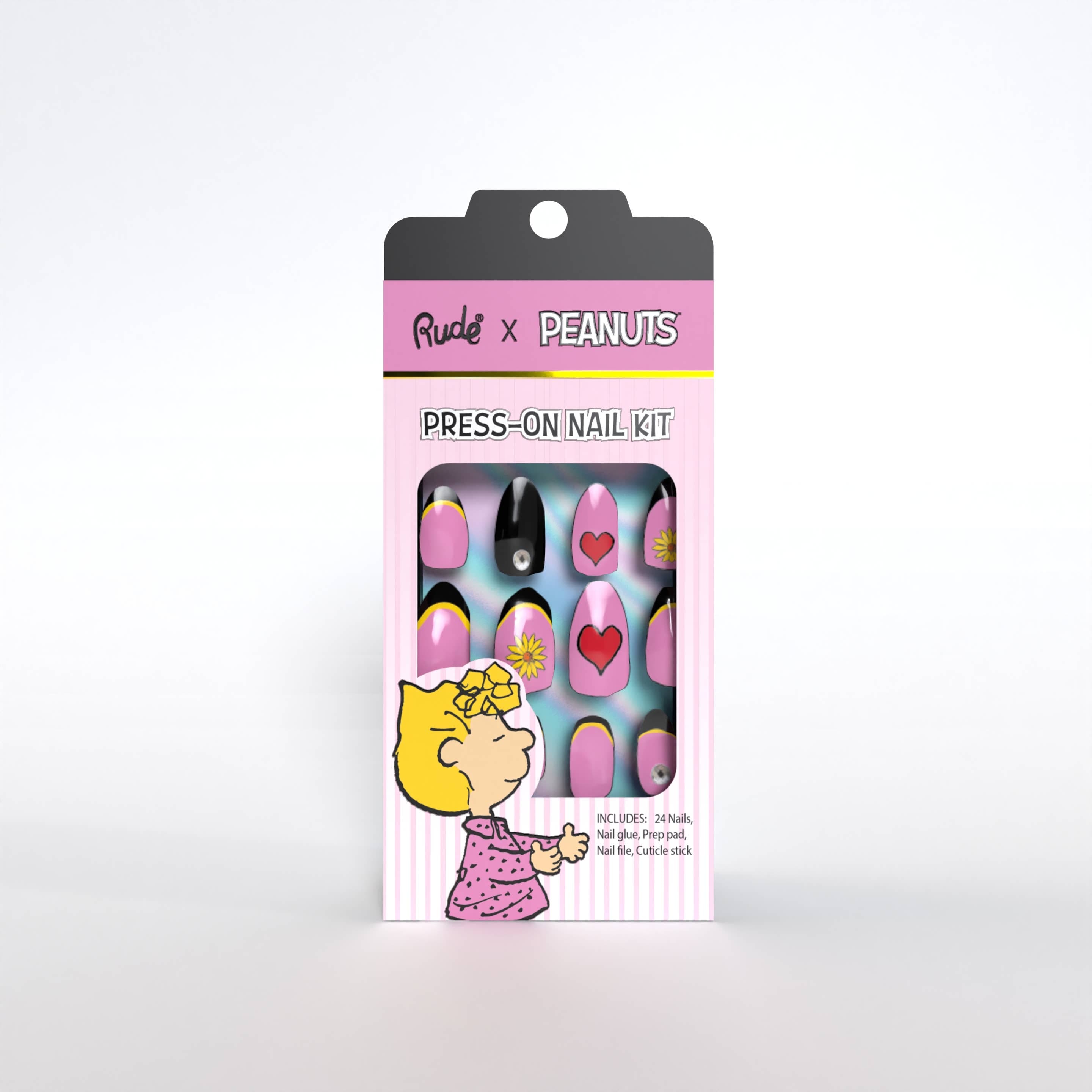 Rude Cosmetics Peanuts Snoopy Pressed On Nails Kits Sally Kawaii Gifts 810079385058