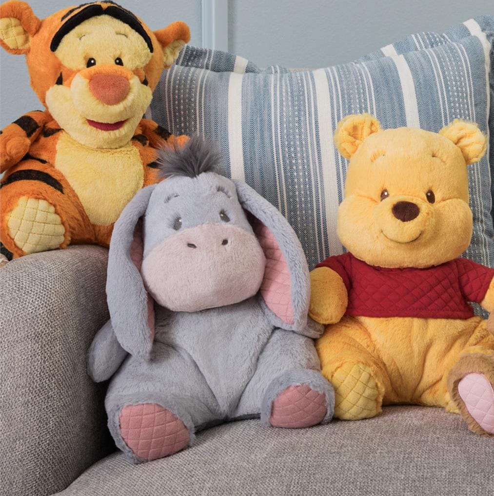 Spin Master Disney Winnie the Pooh, Eeyore, & Tigger Oh So Snuggly 12" Plushies Kawaii Gifts