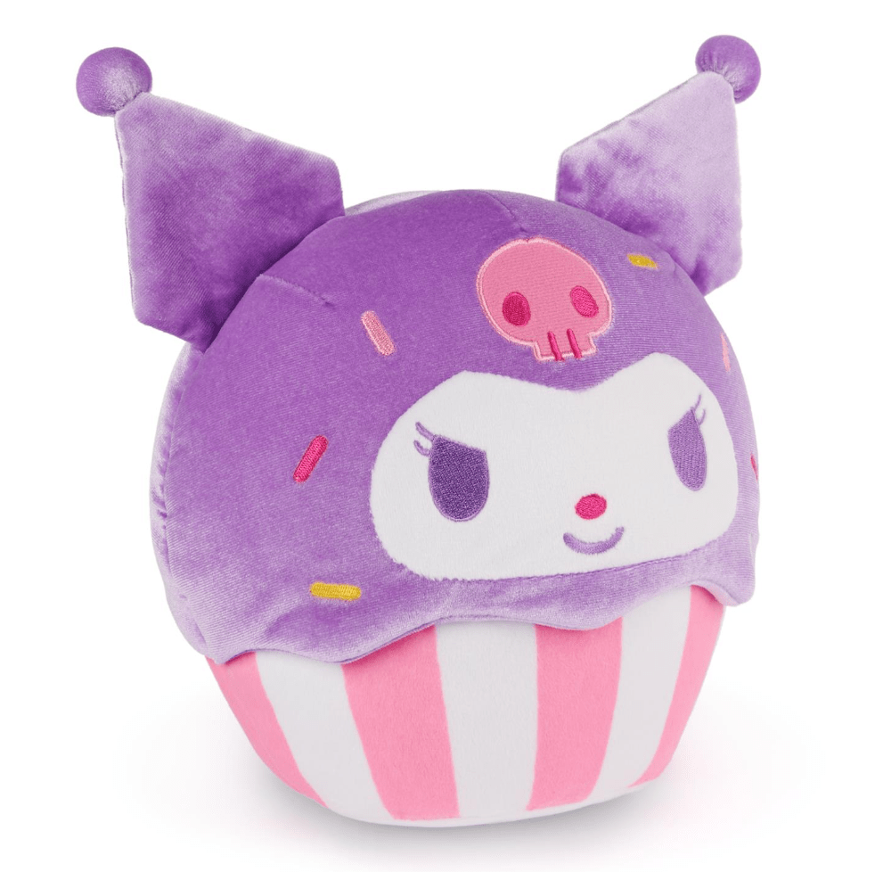 Spin Master Hello Kitty and Kuromi 8" Cupcake Plushies Kuromi Kawaii Gifts 681147010604