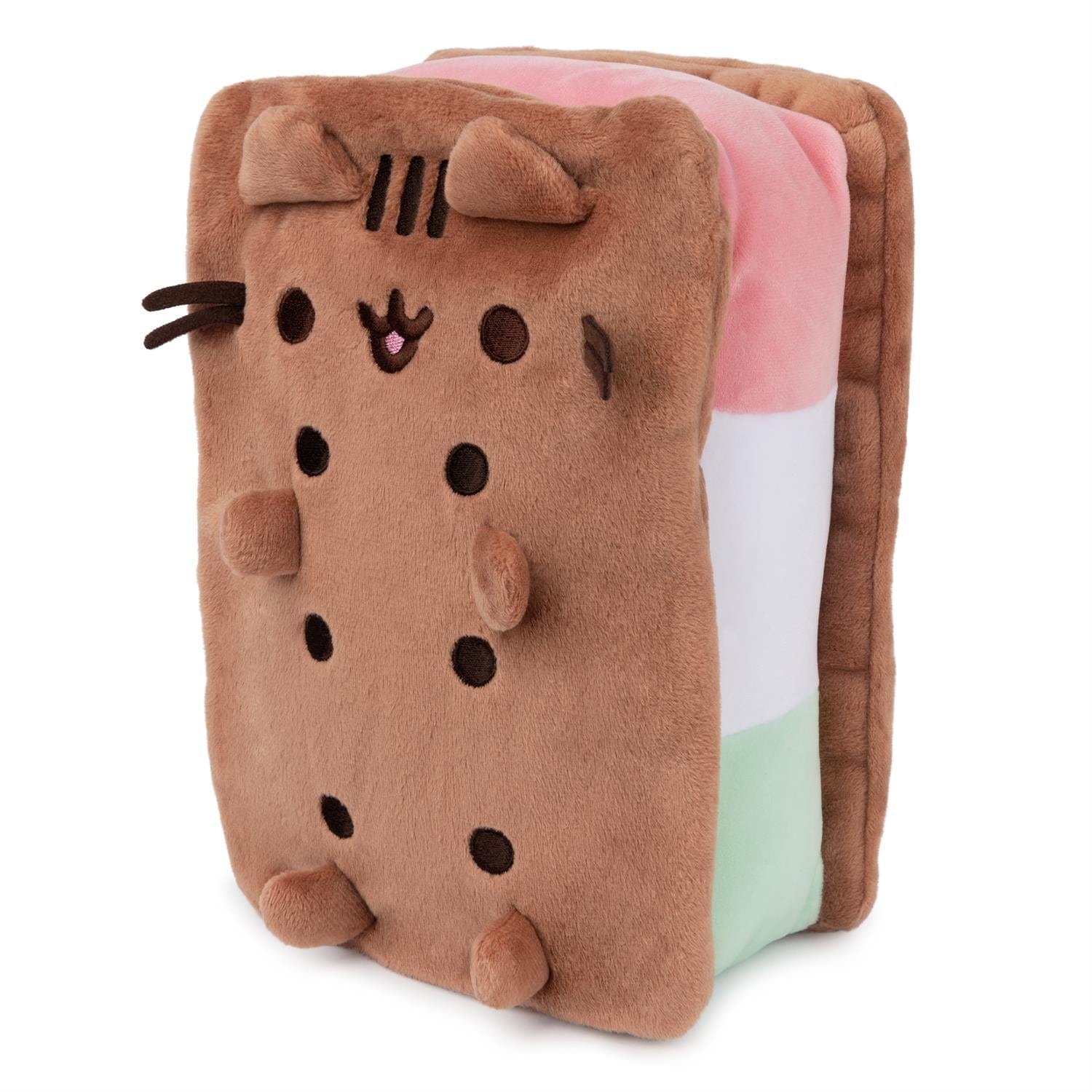 Spin Master Neapolitan Ice Cream Sandwich Pusheen 10" Plush Kawaii Gifts