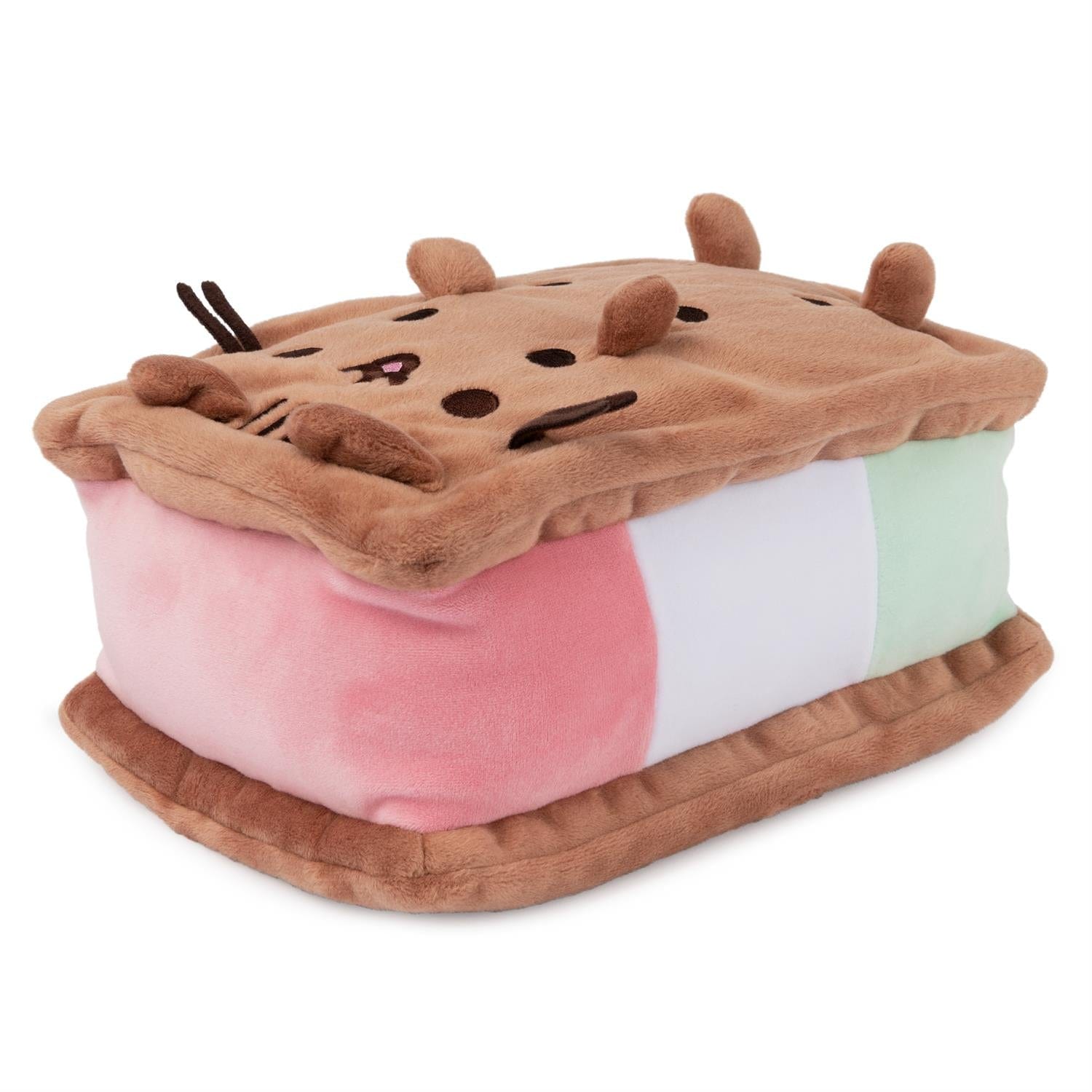 Spin Master Neapolitan Ice Cream Sandwich Pusheen 10" Plush Kawaii Gifts